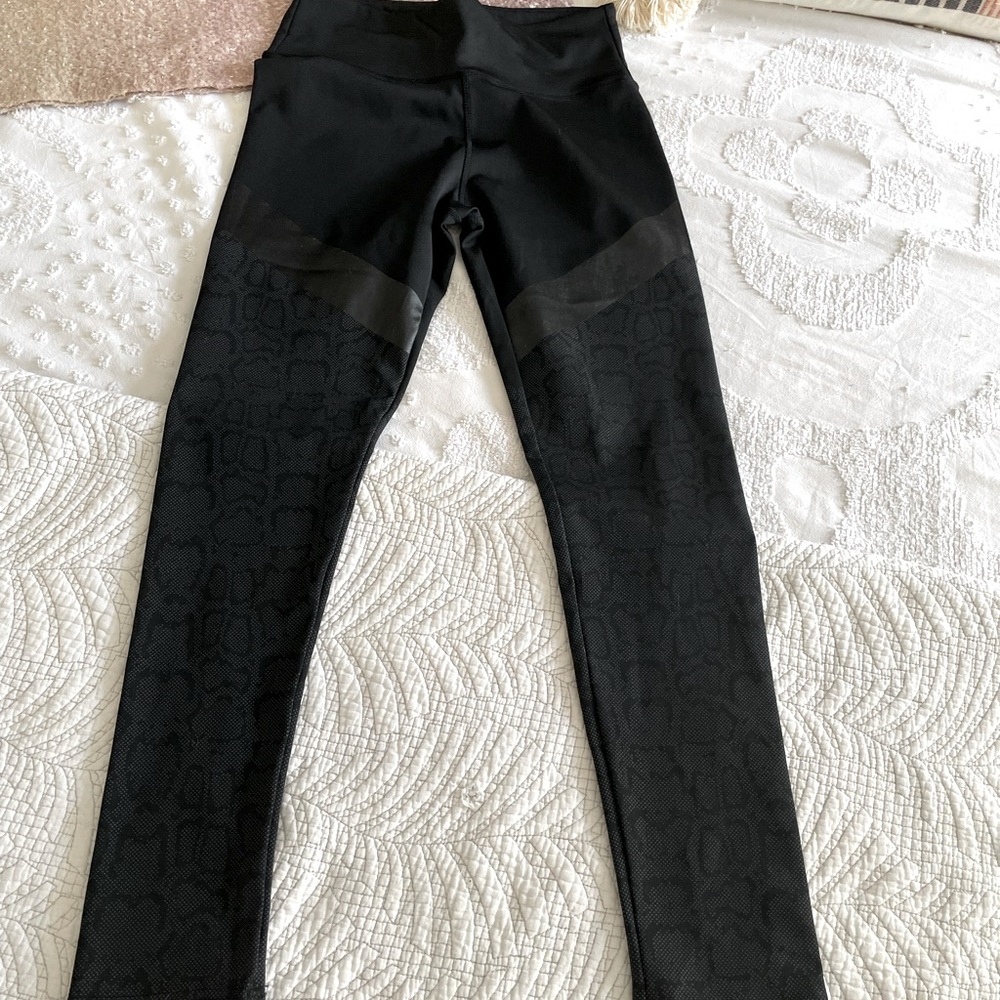 Snake Print/Faux Leather Leggings